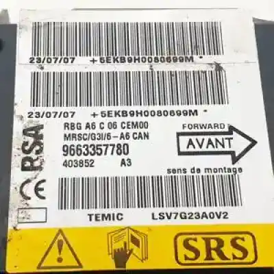 Peça sobressalente para automóvel em segunda mão centralina de airbag por citroen c2 (jm_) 1.6 referências oem iam 9663357780  