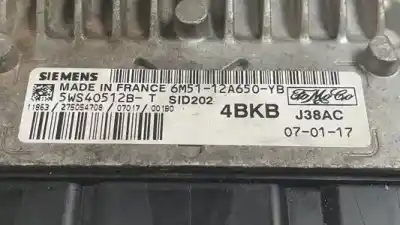 Second-hand car spare part ecu engine control for ford focus berlina (cap) d/kkda oem iam references 5ws40512b 6m5112a650yb 
