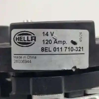 Peça sobressalente para automóvel em segunda mão alternador por audi a3 (8l) asz referências oem iam 8el011710321  