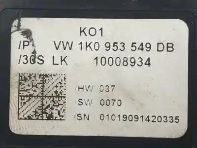 Second-hand car spare part electronic module for audi a3 (8p) bls oem iam references 1k0953549db  