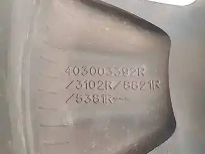 Second-hand car spare part rim for dacia duster k9k666 oem iam references 403003392r r16 aluminio 