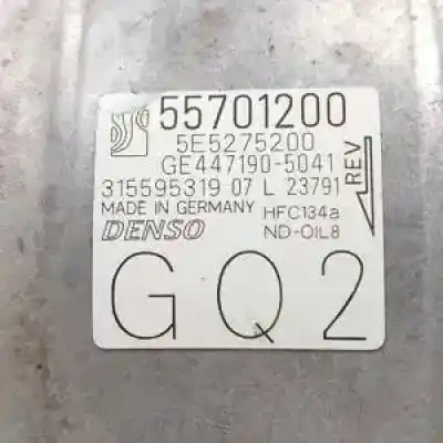 Peça sobressalente para automóvel em segunda mão compressor de ar condicionado a/a a/c por opel corsa d z12xep referências oem iam 55701200 5e5275200 4471905041 