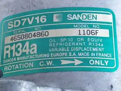 Pièce détachée automobile d'occasion compresseur de climatisation pour citroen jumpy xud9te.dhx références oem iam 1106f  