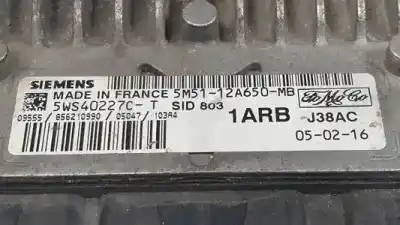 Second-hand car spare part ecu engine control for ford focus c-max (cap) g6da.g6db.g6dd.g6dg.g6d oem iam references 5ws40227c 3m5112a650mb 