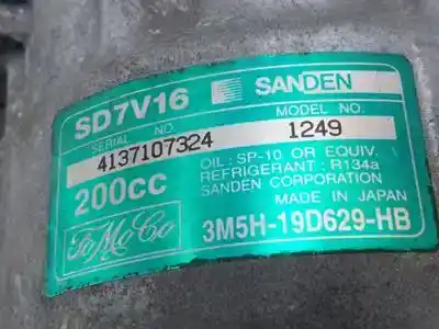 Second-hand car spare part air conditioning compressor for ford focus c-max (cap) g6da.g6db.g6dd.g6dg.g6d oem iam references 3m5h19d629hb sd7v16 