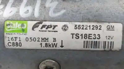 Peça sobressalente para automóvel em segunda mão motor de arranque por opel meriva b a13dte referências oem iam 55221292 ts18e33 