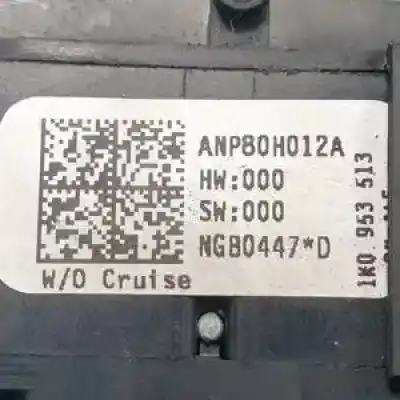 Second-hand car spare part indicator switch for volkswagen golf plus (5m1) bkd oem iam references 1k0953513  