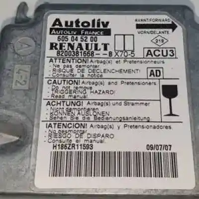 Peça sobressalente para automóvel em segunda mão centralina de airbag por renault master ii combi g9ua6.g9u650 referências oem iam 8200381668b 605045200 