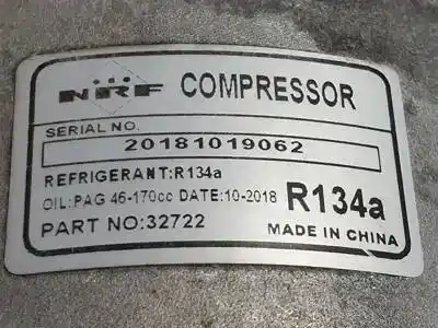 Second-hand car spare part air conditioning compressor for ford focus lim. (cb4) kkda oem iam references 32722  