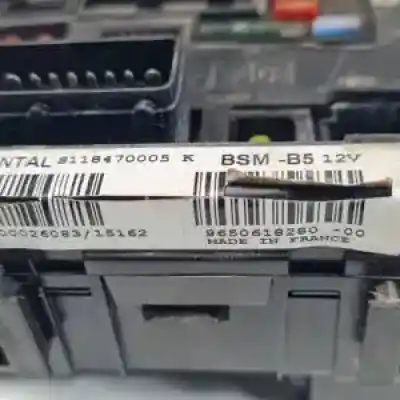 Second-hand car spare part fuse box unit for citroen c3 kfv(tu3jp) oem iam references 9650618280 s118470005 