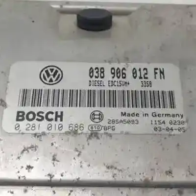 Second-hand car spare part ecu engine control for seat leon (1m1) d-alh oem iam references 0281010686 038906012fn 