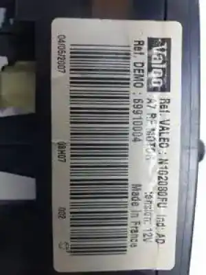 Peça sobressalente para automóvel em segunda mão comando de sofagem (chauffage / ar condicionado)  por peugeot 207 9hxdv6ated4.9hv.9h01.9hx referências oem iam 69910004 n102080fu 