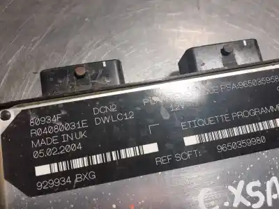 Second-hand car spare part ECU ENGINE CONTROL for CITROEN XSARA BERLINA  OEM IAM references 9650359980  