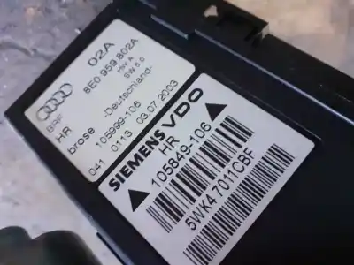 Peça sobressalente para automóvel em segunda mão elevador de vidros traseiro direito por audi a4 berlina (8e) 2.5 tdi (120kw) referências oem iam 8e0839462a