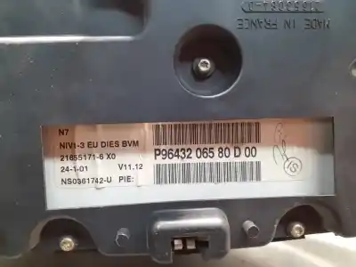 Pezzo di ricambio per auto di seconda mano PANNELLO DEGLI STRUMENTI per CITROEN XSARA BREAK (N2)  Riferimenti OEM IAM P9643206580D00  