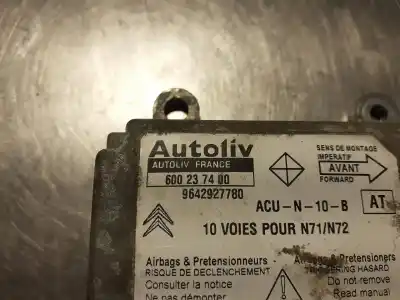 Pièce détachée automobile d'occasion BOITIER DE COMMANDE D'AIRBAG pour CITROEN XSARA BREAK (N2)  Références OEM IAM 9642927780  