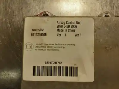 Second-hand car spare part airbag control unit for tata aria (4x2) 2.2l dicor 12 oem iam references 287054309906
