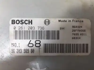 Second-hand car spare part ecu engine control for citroen saxo 1.1 sx oem iam references 9620398980  