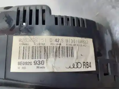 Piesă de schimb auto la mâna a doua ceas bord pentru audi a4 berlina (8e) 2.5 v6 24v tdi referințe oem iam 8e0920930  