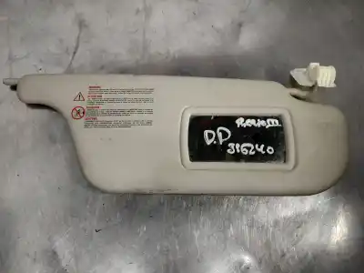 Peça sobressalente para automóvel em segunda mão para-sol direito por renault clio iii 1.5 dci diesel cat referências oem iam 