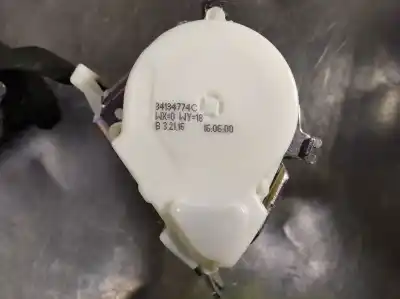 Автозапчастина б/у задній правий ремін безпеки для peugeot 308 gt line посилання на oem iam 96777232xx   Автозапчастина б/у задній правий ремін безпеки для peugeot 308 gt line посилання на oem iam 96777232xx