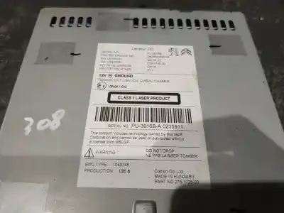 Автозапчастина б/у аудіо система / радіо cd для peugeot 308 gt line посилання на oem iam 980559368002  