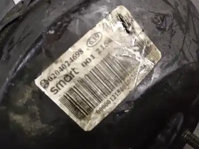 Second-hand car spare part brake servo for smart cabrio 0.6 turbo cat oem iam references 0204024698  