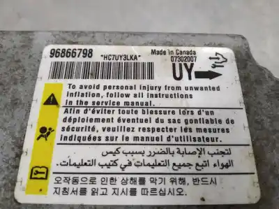 Second-hand car spare part airbag control unit for opel antara 2.0 cdti cat (z 20 dmh / llw) oem iam references 96866798  