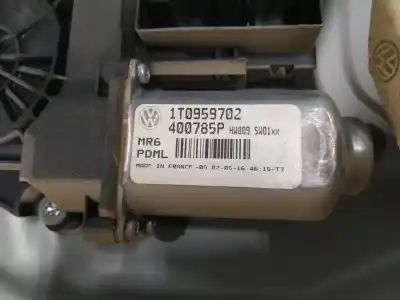 Автозапчастина б/у регулятор переднього правого скла для volkswagen caddy ka/kb (2k) 1.9 tdi посилання на oem iam 2k1837752bg  