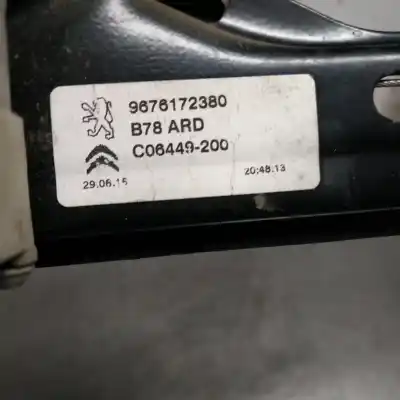 Peça sobressalente para automóvel em segunda mão elevador de vidros traseiro direito por citroen c4 picasso 1.6 blue-hdi fap referências oem iam 9676172380