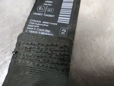 Peça sobressalente para automóvel em segunda mão cinto de segurança traseiro esquerdo por citroen c5 berlina 2.0 hdi fap referências oem iam 96561744xx