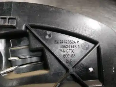 Peça sobressalente para automóvel em segunda mão puxador interior dianteiro direito por opel corsa c 1.2 16v cat (z 12 xe / lw4) referências oem iam 24423524  