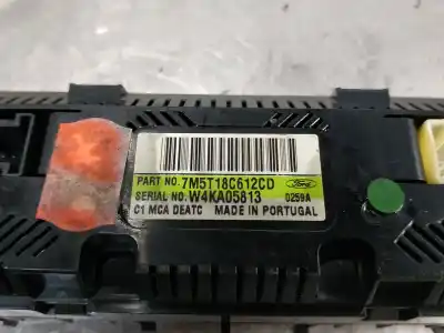 Peça sobressalente para automóvel em segunda mão comando de sofagem (chauffage / ar condicionado) por ford focus berlina (cap) 1.6 tdci cat referências oem iam 7m5t18c612cd  
