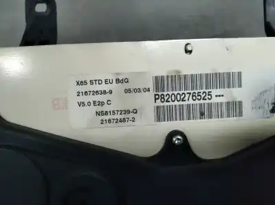 Pezzo di ricambio per auto di seconda mano pannello degli strumenti per renault clio ii fase ii (b/cb0) 1.5 dci diesel 65 cv / 48 kw riferimenti oem iam p8200276525  
