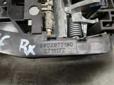 Автозапчастина б/у завнішня ручка задня права для citroen c4 picasso ii 1.2 thp 130 посилання на oem iam 9802977180  