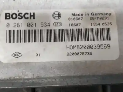 Автозапчастина б/у ЕБУ КОНТРОЛЕР ДВИГУНА для RENAULT MEGANE I FASE 2 BERLINA (BA0)  Посилання на OEM IAM HOM8200039569  