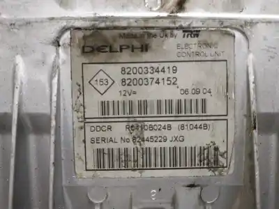 Peça sobressalente para automóvel em segunda mão centralina de motor uce por renault megane ii berlina 3p 1.5 dci diesel referências oem iam 8200334419  
