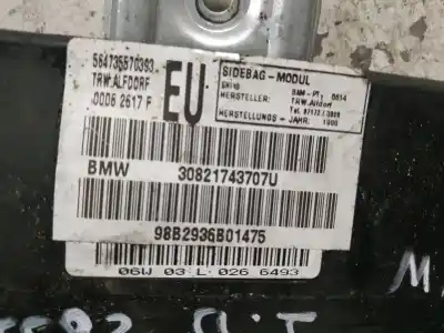 Peça sobressalente para automóvel em segunda mão airbag frontal lado esquerdo por bmw serie 3 berlina (e46) 2.0 16v diesel cat referências oem iam 30821743707u