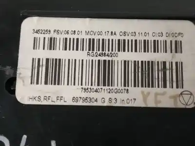 Peça sobressalente para automóvel em segunda mão comando de sofagem (chauffage / ar condicionado)  por bmw mini (r56) cooper referências oem iam 69795304  