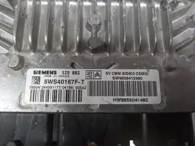 Second-hand car spare part ecu engine control for peugeot 407 2.0 16v hdi fap cat (rhr / dw10bted4) oem iam references sw9656412980