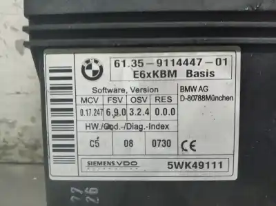 Peça sobressalente para automóvel em segunda mão módulo eletrônico por bmw serie 5 berlina (e60) 525d referências oem iam 6135911444701