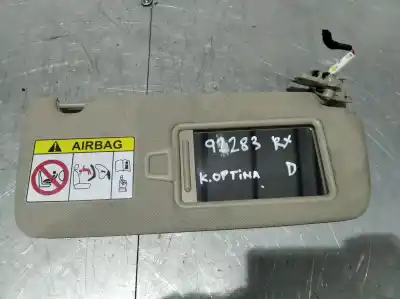 Peça sobressalente para automóvel em segunda mão para-sol direito por kia optima (jf) 1.7 crdi referências oem iam   