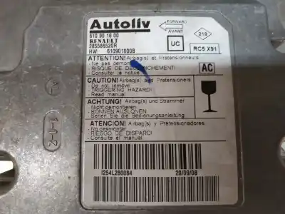 Peça sobressalente para automóvel em segunda mão centralina de airbag por renault laguna iii 96kw referências oem iam 606880200b  