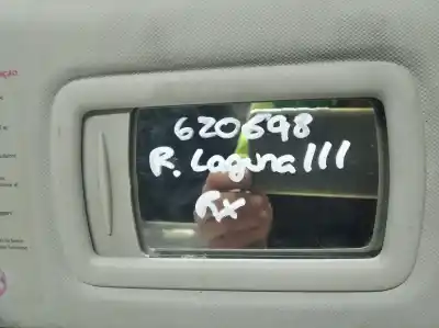 Peça sobressalente para automóvel em segunda mão para-sol direito por renault laguna iii 96kw referências oem iam   