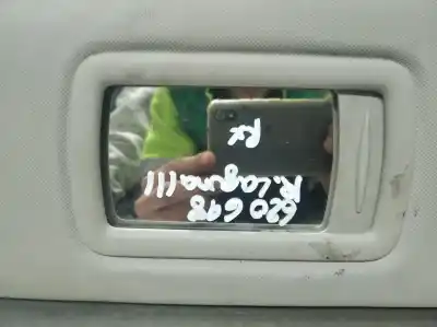 Peça sobressalente para automóvel em segunda mão pára-sol esquerdo por renault laguna iii 96kw referências oem iam 