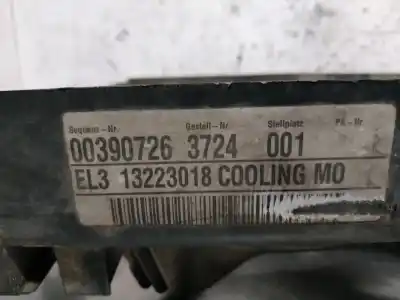 Pezzo di ricambio per auto di seconda mano elettroventola per opel insignia a sedán (g09) 2.0 cdti (69) riferimenti oem iam 13223018  