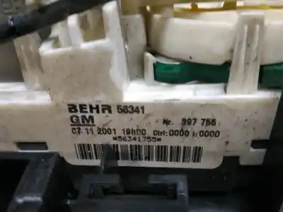 Peça sobressalente para automóvel em segunda mão comando de sofagem (chauffage / ar condicionado)  por opel zafira a 1.6 16v referências oem iam 56341  