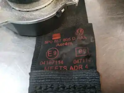 Second-hand car spare part rear left seat belt for seat altea (5p1) 1.9 tdi oem iam references 5p0587805d
