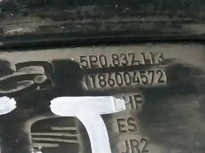 Pezzo di ricambio per auto di seconda mano MANIGLIA INTERNA POSTERIORE SINISTRA per SEAT ALTEA (5P1)  Riferimenti OEM IAM 5P0837113  