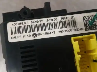 Peça sobressalente para automóvel em segunda mão comando de sofagem (chauffage / ar condicionado)  por citroen ds3 1.6 e-hdi fap 92 cv / 68 kw referências oem iam 96753994xt  